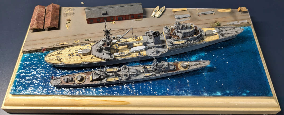 艦船模型用の港のジオラマを作ろう！