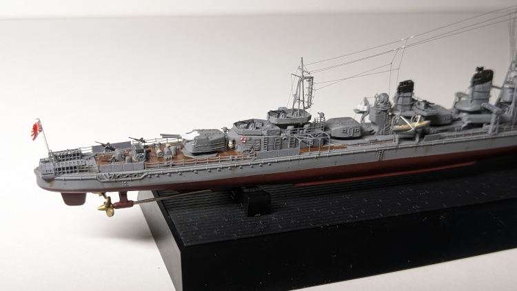 駆逐艦雪風の模型の後ろ部分