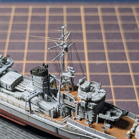 駆逐艦雪風の模型の艦橋