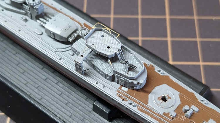 駆逐艦雪風の後部の製作